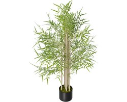 Kunstmatige Bamboeplant – 120 cm – Levensecht & Onderhoudsvrij – Decoratieve Plant voor Huis, Balkon, Terras of Kantoor