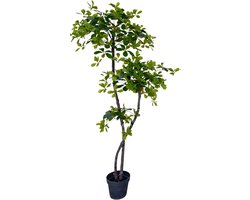 Kunstmatige Olijfboom 150/180 cm - Voor Thuiskantoor & Woondecor - Kunstzijde Boom met Natuurlijke Houten Stam, UV-Bestendig in Nep Pot - Groen-150cm