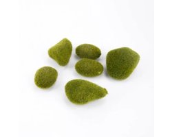 Kunstmos Mosstenen - 6 stuks - Groen - Kunst mossen - Groene Mosballen