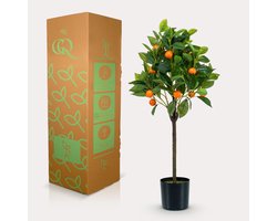 Kunstplant - Citrus Sinensis - Sinaasappelboom - 75 cm
