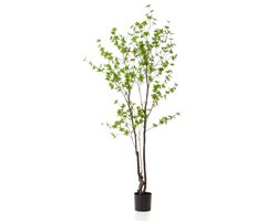 Kunstplant Tropaeolum Speciosum - realistische groene decoratie - 210 cm hoog