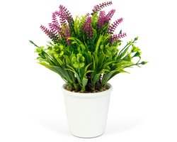 Kunstplant - Woon Decoratie - Lavendel - 20 x 8 cm 1 Stuks [11893]