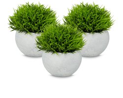 kunstplanten - 3-delige set - voor binnen - in pot