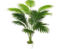 Kunstplanten, groot, in pot, kunstpalm, decoratie, badkamer, woonkamer, slaapkamer, balkon, bruiloft, binnendecoratie, 80 cm, groen