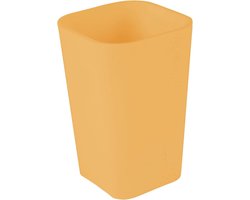 Kunststof Beker - Soft Touch Mok - Badkamer Gebruik - Duurzaam Robuust Materiaal - 7.3 x 7.3 x 11 CM