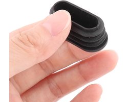Kunststof buisdoppen, ovale beschermkapjes voor stoel- en tafelpoten, buiseindkappen 30*15 mm, 10 stuks per verpakking