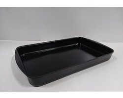 Kunststof Dienblad Zwart – 40x24 cm – Stevig & Stapelbaar – Horeca / Thuis – Vaatwasserbestendig