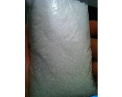 Kunststof granulaat - Vulmateriaal vulling - Knuffels vullen - Lensvormig geurloos - 5 kg - Wit transparant