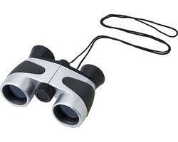 Kunststof kinder speelgoed verrekijker grijs 11 cm - Buitenspeelgoed