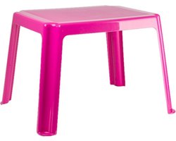 Kunststof kindertafel roze 55 x 66 x 43 cm - Kindertafel buiten - Bijzettafel