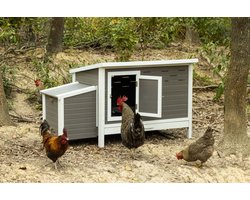 Kunststof Kippenhok Julia met lade