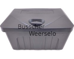 Kunststof - Kist - Aanhangwagen - Aanhangwagenkist - 51-35-30 - Zwart