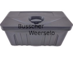 Kunststof - Kist - Aanhangwagen - Aanhangwagenkist - 53*25*30 - Zwart - BWN