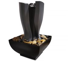 Kunststof LED Binnenfontein (tafelmodel) Feng Shui Fontein - Kunststof Indoor Fontein – 22 x 22 x 28 cm – Met LED Verlichting & USB Aansluitings [DA01214]