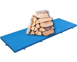 Kunststof Pallets - Opslag Rekken - Goederen Opslag - Lichtgewicht Ontwerp - 95 x 35 x 8 cm - Grijs