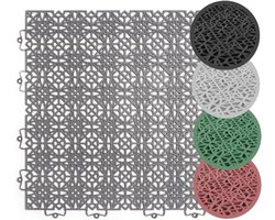 Kunststof Terrastegels met Kliksysteem voor Balkon en Tuin – Weerbestendige Vloerbedekking