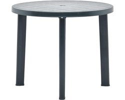 Kunststof tuintafel - Buitenmeubel - Gezellig buiten zitten - Weerbestendig onderhoudsvrij - 89 cm hoogte - Groen