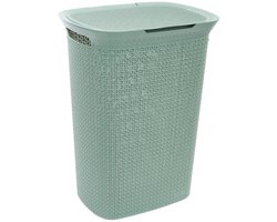 Kunststof wasmand met deksel 57 liter Five® - Groen - Kunststof