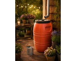Kunststof Watervat 220 L (excl.kraan) – Waterton / Regenton – Recycled - Noodopvang Water - Op=Op