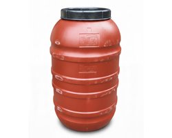 Kunststof Watervat Terracotta 220 L (excl.kraan) – Waterton / Regenton – Recycled - Noodopvang Water - Op=Op