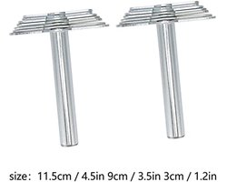 Kurk rubberen stop stansgereedschap, 2 stuks, handmatige kurkstans van roestvrij staal voor het laboratorium