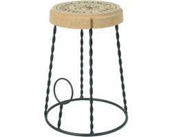 Kurk24 Kurk tafel kruk - champagne kurk - metalen frame
