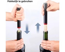 Kurkentrekker - Luchtpomp Wijn Flesopener - Veilig Draagbare Roestvrij Staal - Pin Cork Remover - Luchtdruk Kurkentrekker - Keuken Gereedschap - Bar Accessoires