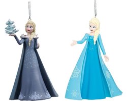 Kurt S. Adler ornamenten set Disney® Frozen - Elsa - Hoogte 10 cm - Set van 2 kerstboom hangers