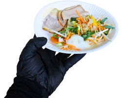 KURTT - 200 stuks papieren borden - Ø 18cm - kartonnen borden - wegwerp borden papieren schaaltjes -wegwerpservies - taartborden - feestborden - papieren borden - gebaksbordjes