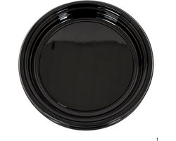 KURTT - 24x Hard Plastic borden onverdeeld (stevig) - herbruikbare borden ( europese norm EN12875-1 gecertificeerd) reusable - ø 24cm