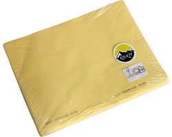 KURTT - 250 Placemats, 30x40cm Antislip Placemat van gecoat papier - Waterafstotende Onderlegger, Onderzetter - creme