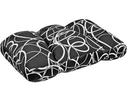 Kuschelmaxx hoofdkussen - tegen nekklachten - Zwart lijnen design - Stevig en zacht kussen met mooie print. Gevuld met microgranulaat, vormvast en wasbaar. Ideaal voor op de bank, bed of op reis. Afmeting 60 x 40 cm. 3 zones