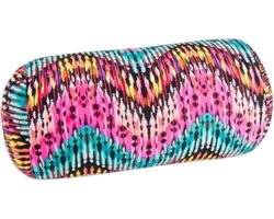 Kuschelmaxx Rolkussen - Sierkussen Rond Cilinder 17 x 33 cm - Disco-design - Stevig en zacht - Mooie print - Gevuld met microgranulaat - Vormvast & Wasbaar - Ideaal voor op de bank, bed, auto of op reis
