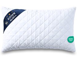 Kussen 40x80 cm met Vulling – Binnenkussen voor Sierkussens en Decoratie – Hoofdkussen Slaapkussen OEKO-TEX Gecertificeerd Wasbaar op 60 Graden Zacht Ademend Vormvast Wit 40 x 40 cm