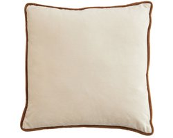 Kussen 45x45 cm CIVENS crème-zand