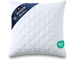 Kussen 45x45 cm met Vulling – Binnenkussen voor Sierkussens en Decoratie – Hoofdkussen Slaapkussen OEKO-TEX Gecertificeerd Wasbaar op 60 Graden Zacht Ademend Vormvast Wit 40 x 40 cm