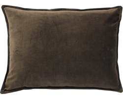 Kussen choco bruin velvet