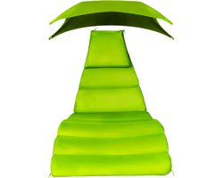 Kussen en Parasol - Hangstoel Vervanging - Buiten Ontspannen - Duurzaam Polyester - 223cm x 68.5cm - Groen