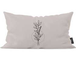 Kussen floral stone 50 x 30 cm / Buiten