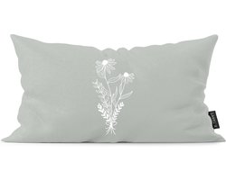 Kussen flower mint 50 x 30 cm / Buiten