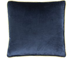 kussen fluweel goud navy 45x45cm