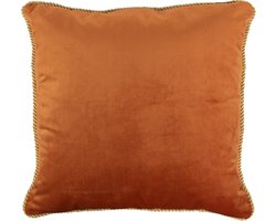 kussen fluweel goud oranje 45x45cm