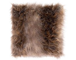 Kussen FOX fur 45x45 Dark brown