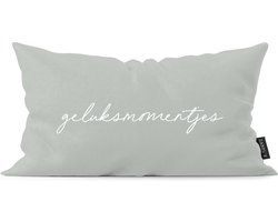 Kussen geluksmomentjes mint 60 x 40 cm / Buiten