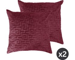 Kussen (gevuld) GREEK, SET/2, 45x45cm, pomegranate