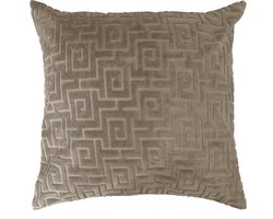 Kussen (gevuld) GREEK, SET/2, 45x45cm, taupe