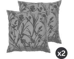 Kussen (gevuld) IRIS, SET/2, 45x45cm, castle rock