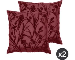 Kussen (gevuld) IRIS, SET/2, 45x45cm, pomegranate