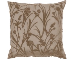 Kussen (gevuld) IRIS, SET/2, 45x45cm, taupe