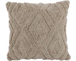 Kussen (gevuld) SAHARA 45x45CM, taupe